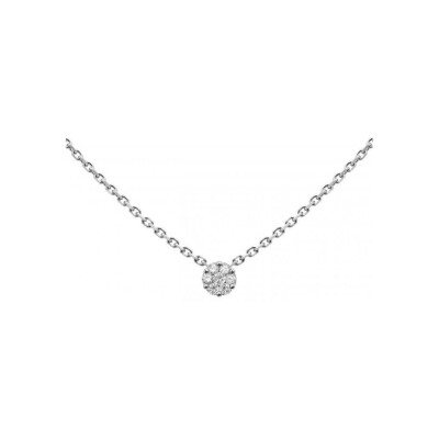 Collier RedLine Illusion en or blanc et diamant 0.05ct