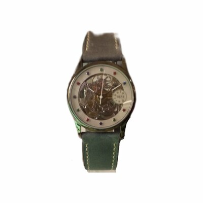 Montre Parrenin Squelette mouvement noir