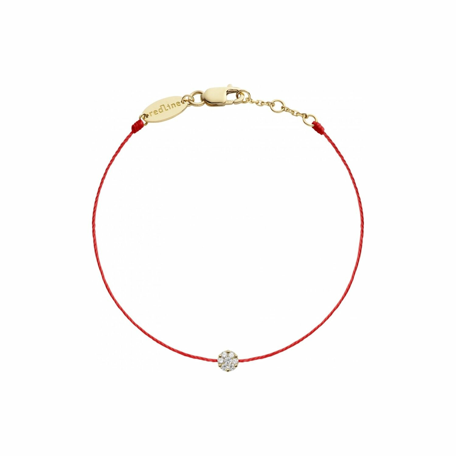 Purchase RedLine Illusion red cord with diamond 0.05ct invisible