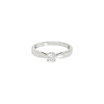 Bague Solitaire en or blanc