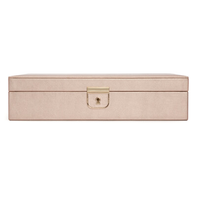 Wolf 1834 Palermo Medium Jewelry Box, rose gold leather