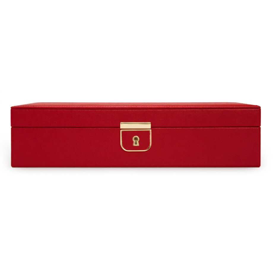 Wolf 1834 Palermo Medium Jewelry Box, red leather