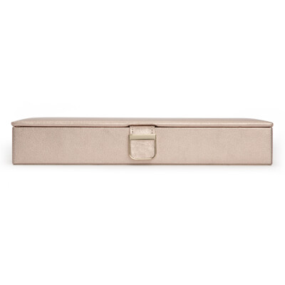 Wolf 1834 Palermo Safe Deposit Box, rose gold leather