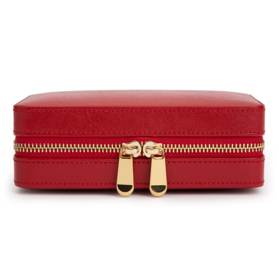 Wolf 1834 Palermo Zip Case, red leather
