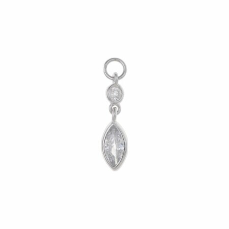 Charm Salvatore Plata en argent et oxydes de zirconium