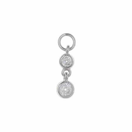 Charm Salvatore Plata en argent et oxydes de zirconium