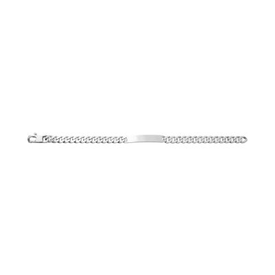 Gourmette en argent vielli