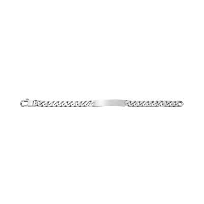 Gourmette en argent vielli