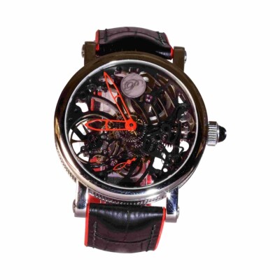 Montre Parrenin Squelette Mouvement Noir