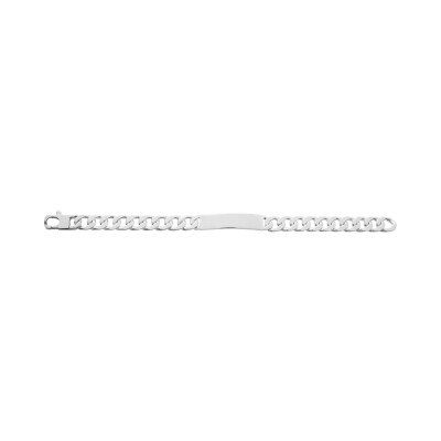 Gourmette en argent poli