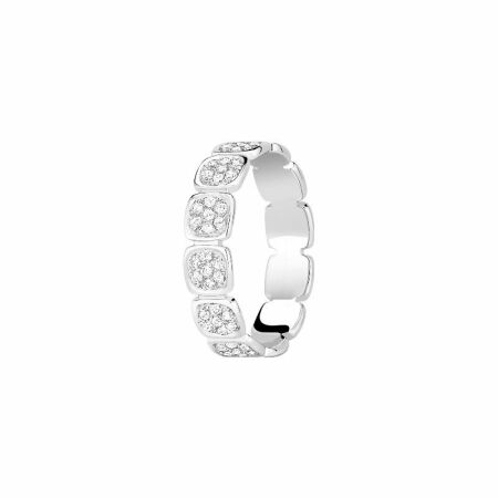 Bague dinh van Impression Domino en Or blanc et Diamant