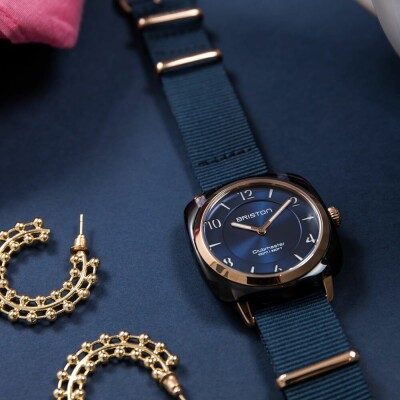 Montre Briston Clubmaster Chic acétate bleu nuit