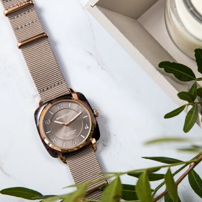 Montre Briston Clubmaster Chic acétate taupe