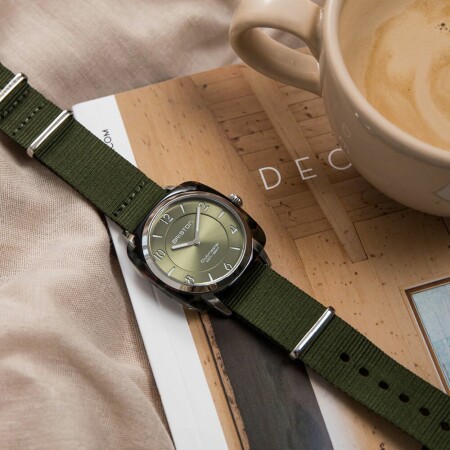 Montre briston Clubmaster Chic acétate vert olive