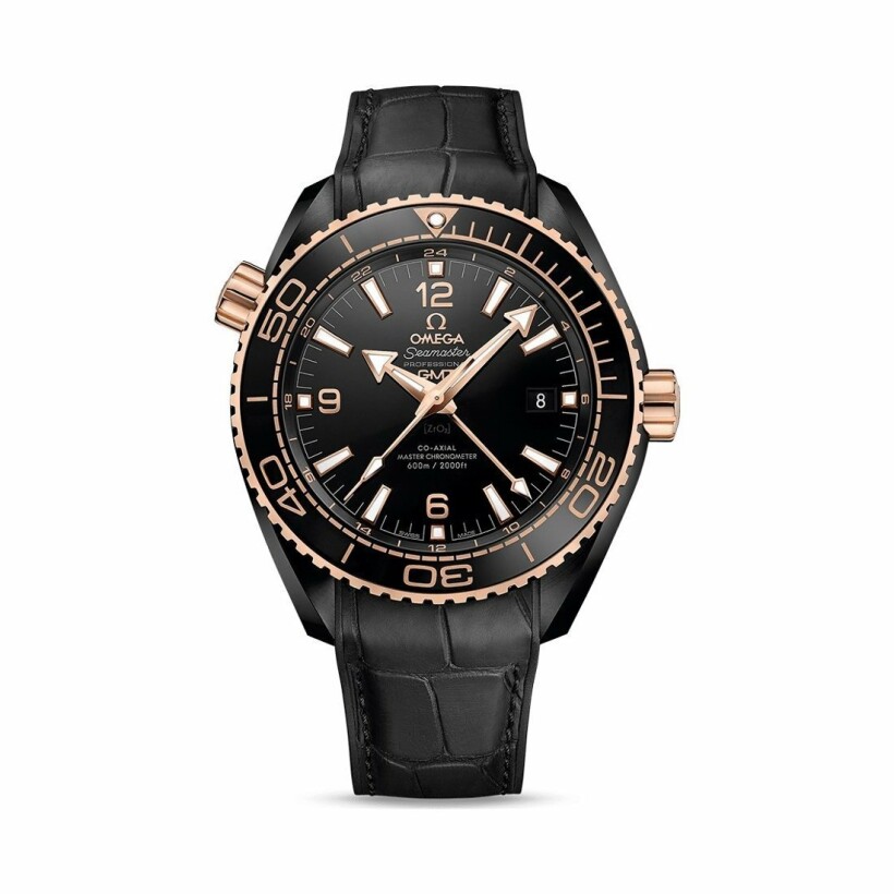 Montre OMEGA Seamaster Planet Ocean 600M Deep Black Co-Axial Master Chronometer GMT 45.5mm