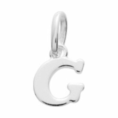 Pendentif en argent, lettre G