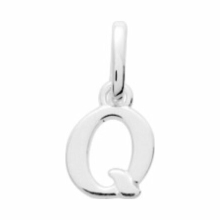 Pendentif en argent, lettre Q