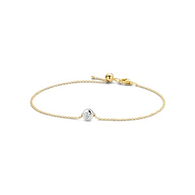 Bracelet Blush en or jaune et zircon
