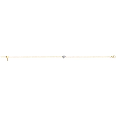 Bracelet Blush en or jaune et zircon