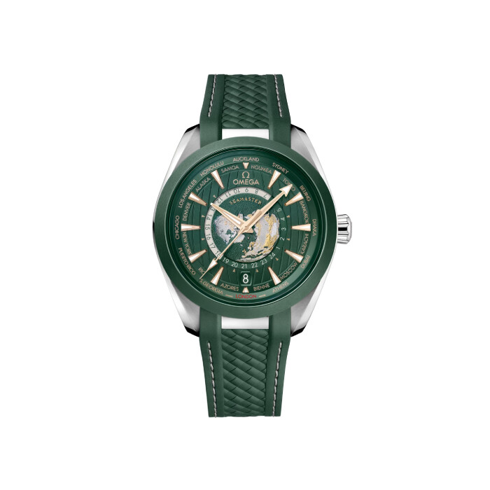 OMEGA Seamaster Aqua Terra 150M Co-Axial Master Chronometer GMT Worldtimer 43mm watch