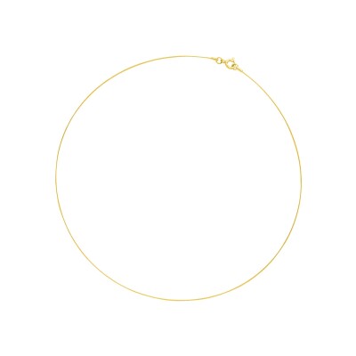 Collier câble en or jaune