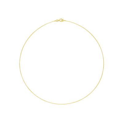 Collier câble en or jaune