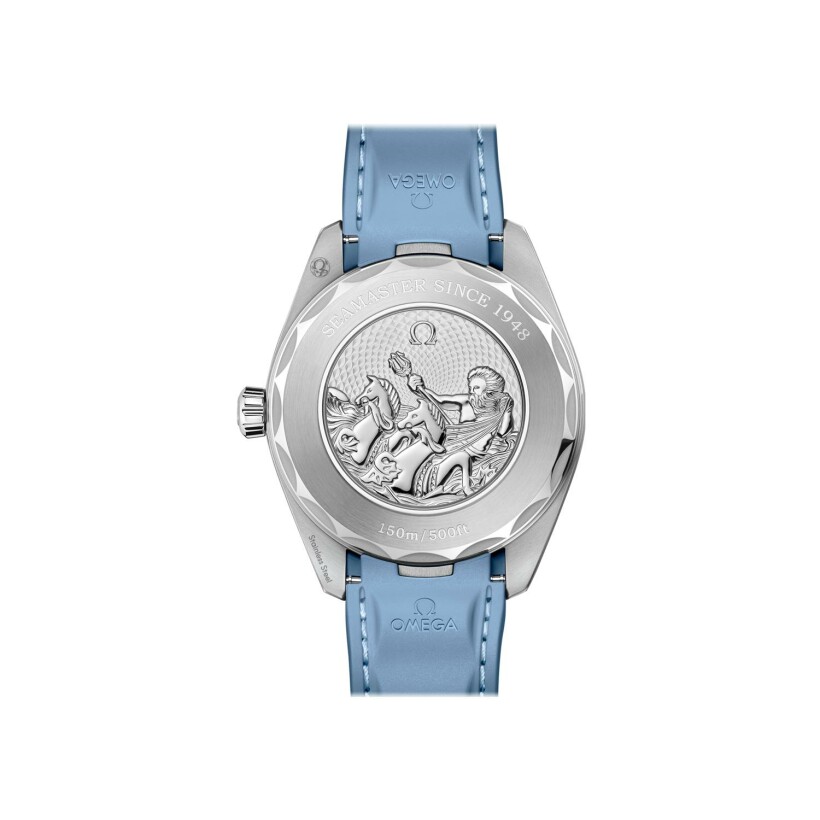 OMEGA Seamaster Aqua Terra 150m Co-Axial Master Chronometer GMT Worldtimer Summer Blue 43mm watch