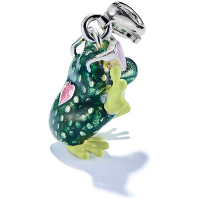 Pendentif Thomas Sabo Charm Club en argent, email et oxyde de zirconium