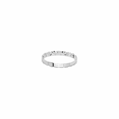 Alliance en or blanc, 2.5mm