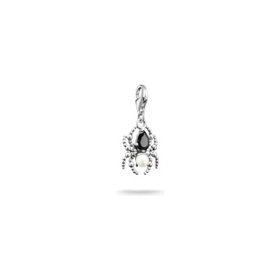 Pendentif Thomas Sabo Charm Club en argent, oxyde de zirconium et perle d'eau douce