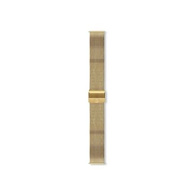 Bracelet montre Rochet Capri en acier pvd milanais doré, anse d'clic - 14mm