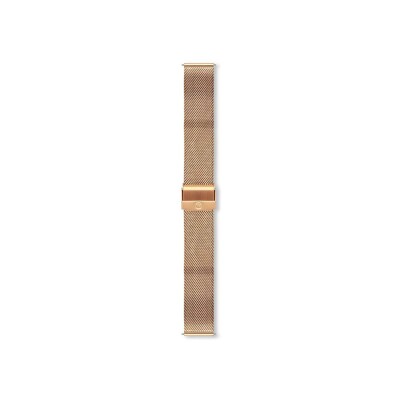 Bracelet montre Rochet Capri en acier pvd milanais doré rose, anse d'clic - 18mm