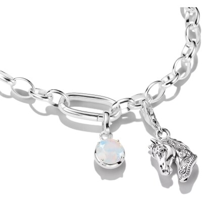 Pendentif Thomas Sabo Charm Club en argent et oxyde de zirconium