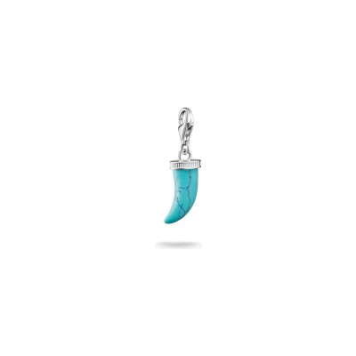 Pendentif Thomas Sabo Charm Club en argent et turquoise d'imitation