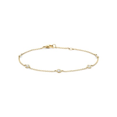 Bracelet Blush en or jaune et zircon