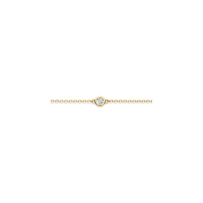 Bracelet Blush en or jaune et zircon