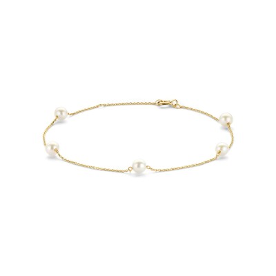 Bracelet Blush en or jaune et perles