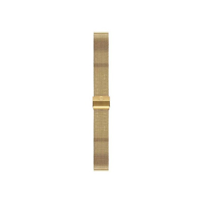 Bracelet montre Rochet Asti en acier pvd milanais doré, anse tube - 16mm