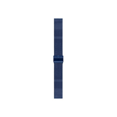 Bracelet montre Rochet Asti en acier pvd milanais bleu, anse tube - 18mm