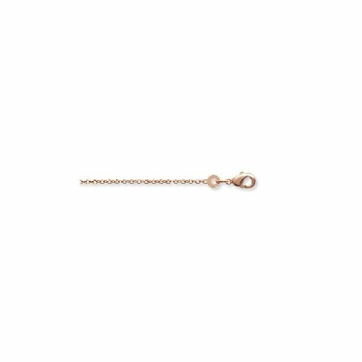 Chaîne en plaqué or rose, 45cm
