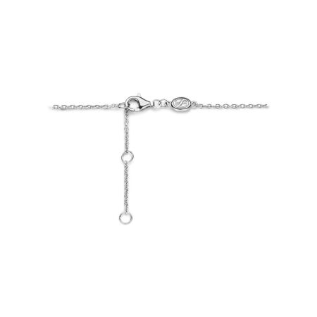 Bracelet Ti Sento en argent doré, argent plaqué platine et oxydes de zirconium