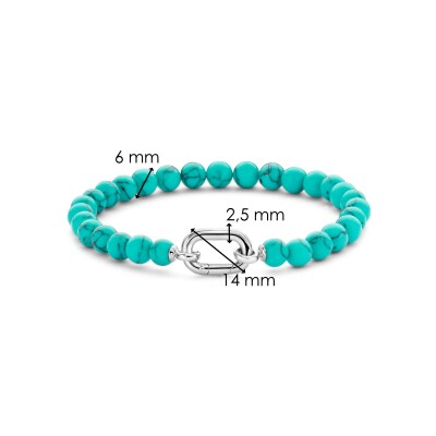 Bracelet Ti Sento en argent plaqué platine