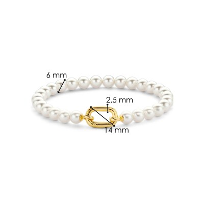 Bracelet Ti Sento en argent doré