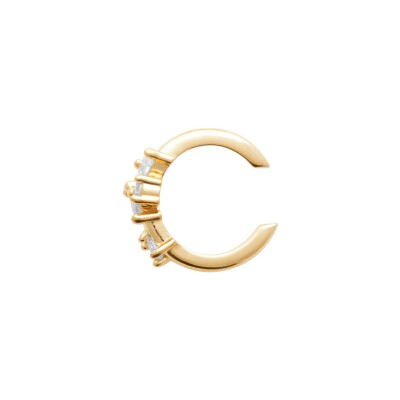 Boucles d'oreilles en plaqué or et oxyde de zirconium