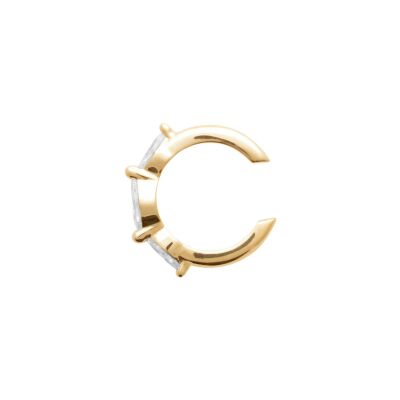 Boucles d'oreilles en plaqué or et oxyde de zirconium