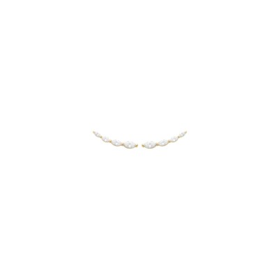 Boucles d'oreilles en plaqué or et oxyde de zirconium