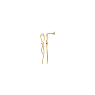 Boucles d'oreilles en plaqué or et oxyde de zirconium