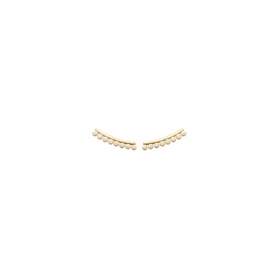 Boucles d'oreilles en plaqué or et oxyde de zirconium