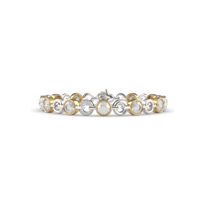 Bracelet Ti Sento en argent doré et oxyde de zirconium