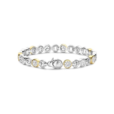 Bracelet Ti Sento en argent doré et oxyde de zirconium